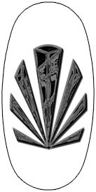 DASOV 602 BK WT Black Sunburst White Background copy